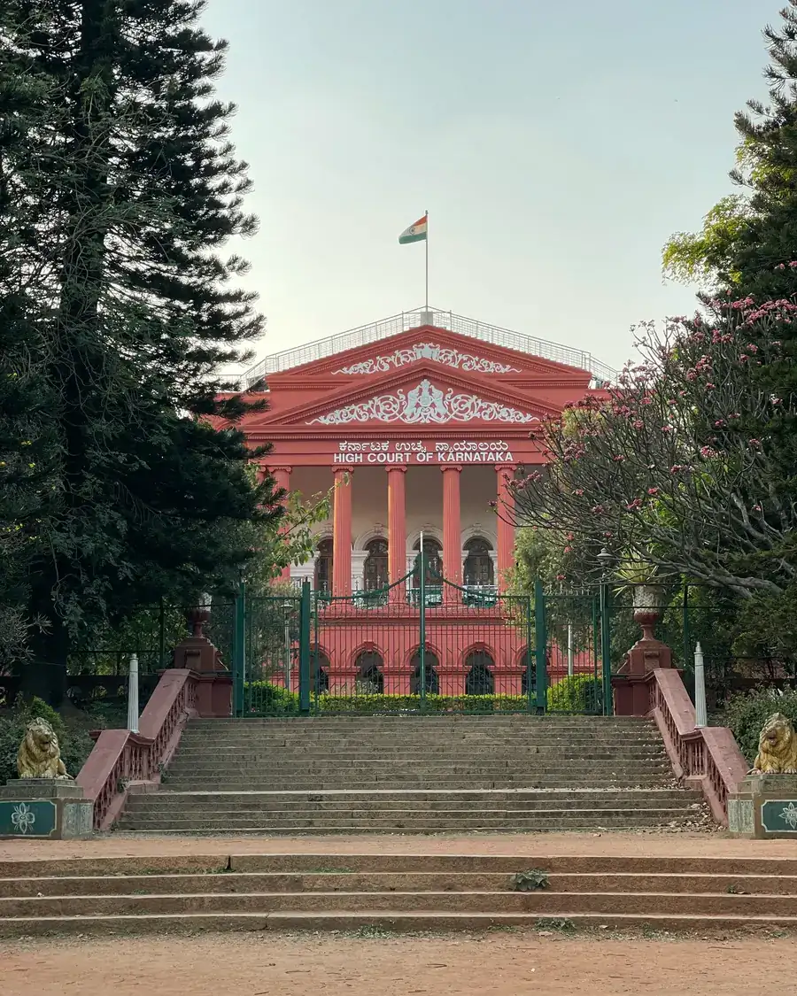 The steps of the Karnataka High Court in Bengaluru